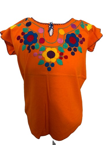 Embroidered orange mexican - embroidered,