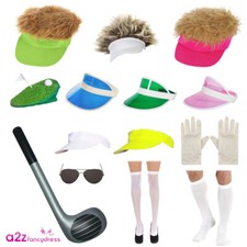 Pub Golf Fancy Dress Accessory Visor Gloves Socks Inflatable Club Hen Stag Lot