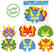 Dinosaur CARD MASKS Job Lot
