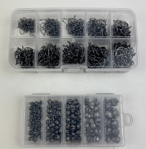 500 assorted fishing hooks - fishing,
