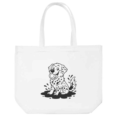 Muddy labrador shopping tote - shopping,