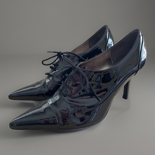 Vtg ann taylor black - black, patent