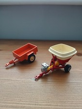 Britains  Farm. Logic Fertiliser Spreader And Cargo Trailer