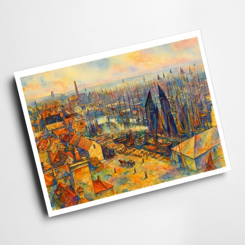 Print fraserburgh harbour - a4,