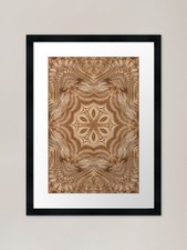 Wood - Carved rosette pattern