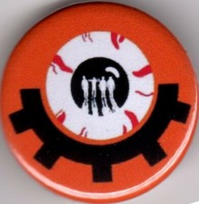 Clockwork orange pin button - orange,