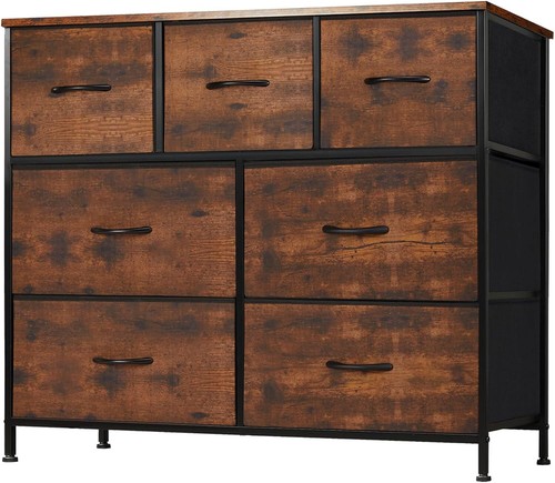 Brown drawers dresser - brown, 7