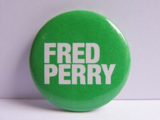 New Green White Fred Perry Pin