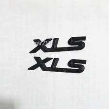 2x Black XLS Matte Metal Decal