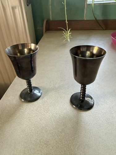 Pair silver plated - pair,
