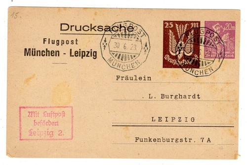 Zeppelin air mail 1923 - air,