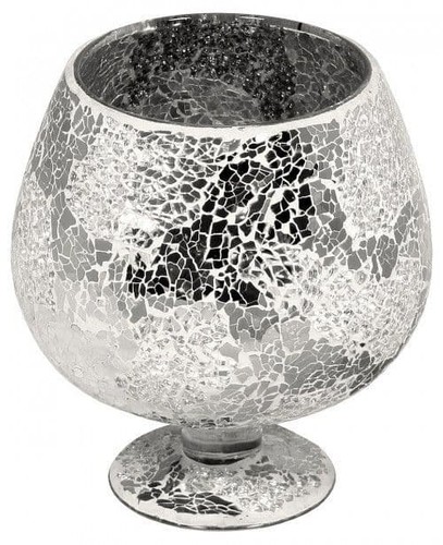 Small mosaic glass hurricane - small,