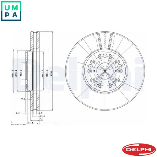 Brake disc bg2829 - disc,