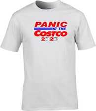 Panic At The Costco Toilet Paper Loo Roll Corona Funny Film Gift T Shirt