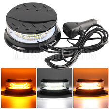 12- Light Modes Magnetic Flashing Beacon Rotating Emergency Light Amber & White