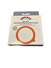 KILNER PACK OF 6 GENUINE NEW REPLACEMENT SEALS FOR CLIP TOP JARS 0.35L to 2L 