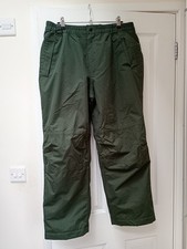 Cotton Traders Ladies Size L Pine Green Fleece Lined Walking Hiking Trousers