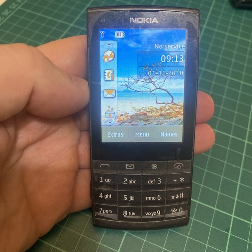 Nokia black mobile - nokia, x3-02
