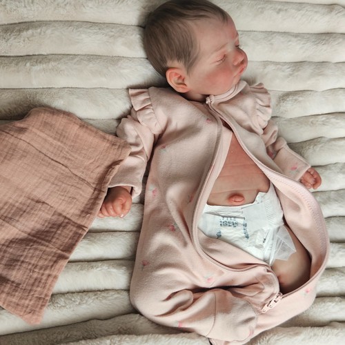 Reborn baby girl - with, tummy