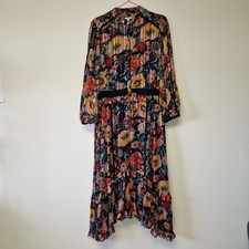 Jigsaw Midi Dress UK 12 Floral