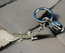 PERSONALISED GECKO KEYRING