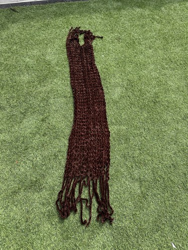 Antique handmade brown velvet - brown,
