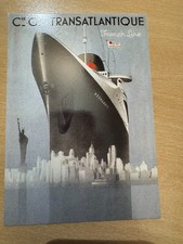 Vintage postcard Retro modern