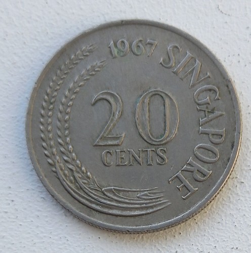 1967 singapore cents coin - singapore,