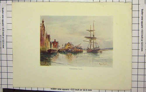 Original old antique print - original,