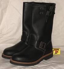 Red Wing Indian Motorcycle 4301 Boots UK6.5 US9B Black Leather Soft Toe EU40