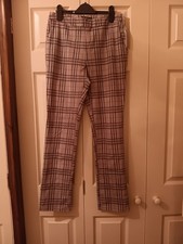 Ladies  New Size 10 Plaid Pattern Trousers