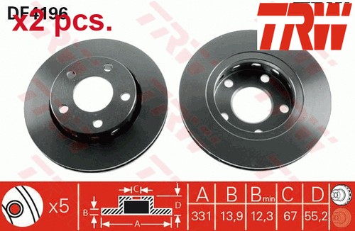 Pcs rear brake - pcs, set