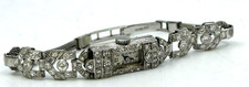 Vintage White Gold Diamond Cocktail Dress Watch