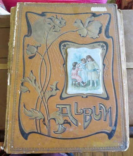 Antique victorian scrapbook - antique,