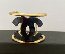 Brass  and acrylic cuff bangle