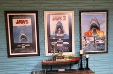 JAWS 27x40 Framed Movie Poster