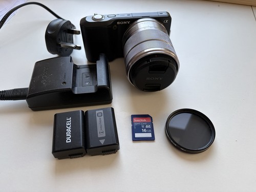 Sony nex black mirrorless - nex,