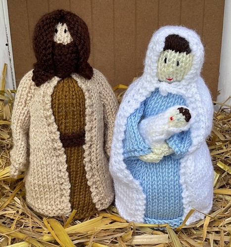 Hand knitted mary and - knitted,