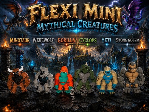 Printed mini flexi mythical - printed,