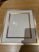 John Lewis Gold Colour Photo Frame Freestanding/Wall Mounted To Fit 8x10” Photos