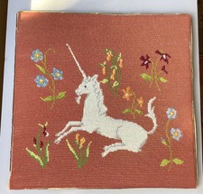 Vintage Unicorn Needlepoint