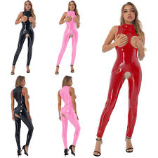 UK Womens Sexy PVC Leather
