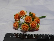 1:12 Scale 10 Roses Dollshouse Miniatures Flowers, Garden Ru