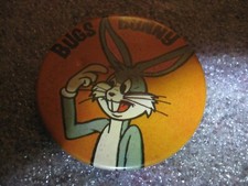 RARE OLD BUGS BUNNY LARGE TIN BUTTON BROOCH PIN BADGE