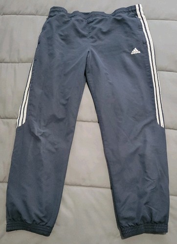 Vintage navy cuffed leg adidas