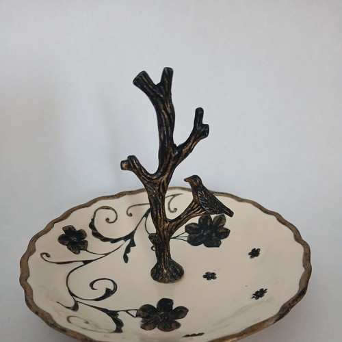 Enamelled metal bird jewellery - enamelled,
