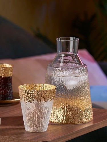 Textured decorated glass - textured,
