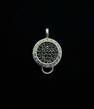 RARE Thomas Sabo Sterling Silver 925 Black Pavé-Set Zirconia  Charm Carrier