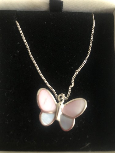 Sterling silver butterfly - silver,