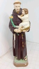 1960s 8.5" Saint Anthony Of Padua S. Antonio di Padova Figurine Vintage Italian